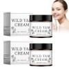 2Pc Crème Bio Wild Yam,Organic Enriched Wild Yam Crème,Moisturizing Wild Yam Cream Hormone Balance,Crème Hydratante Wild Yam 