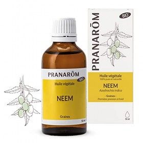 Pranarôm | Huile Végétale Neem Bio | Azadirachta indica - Vierge de première pression à froid | 50 ml