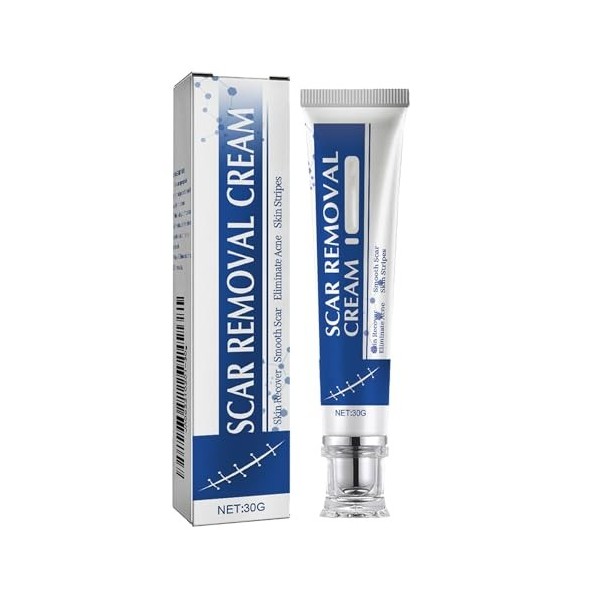 Élimination Des Cicatrices,Crème pour Eliminer les Cicatrices,Gel de Cicatrice en Silicone,Crème Anti-Cicatrices pour le Visa