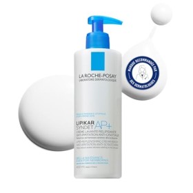 La Roche-Posay, Lipikar Syndet AP+, Crème lavante Relipidante Anti-Irritations, Nourrit & Apaise, Enrichi en Niacinamide & Be