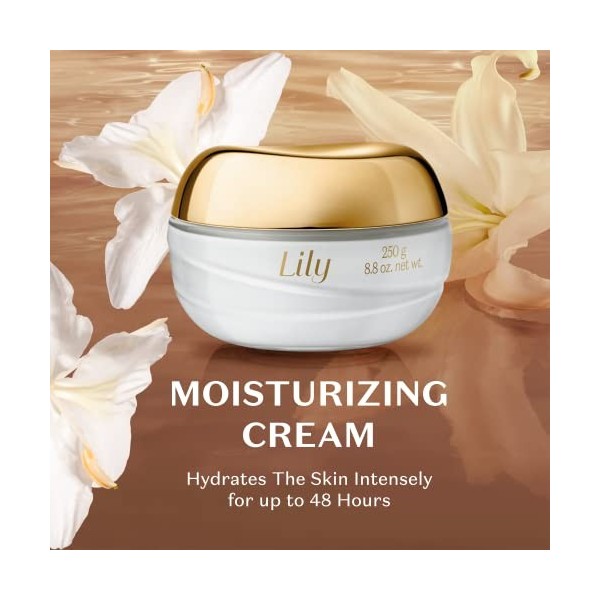 O Boticario Lily Essence Cream Satin Body Moisturizer [Lily Creme Acetinado Hidratante Corporal] , 250 G Lot De 1 