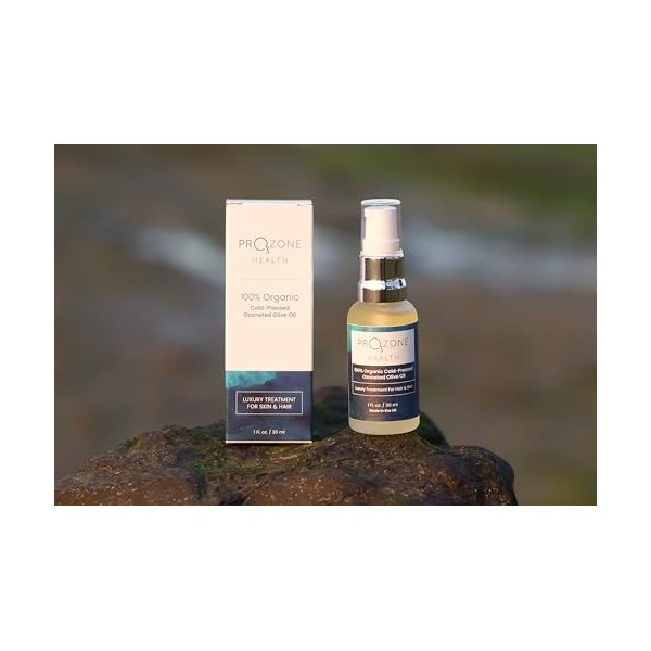 Prozone Health Huile dolive ozonée Prozone 1 Fl. Oz/ 30 ml dhuile dolive ozonée 100% biologique pressée à froid | Traiteme