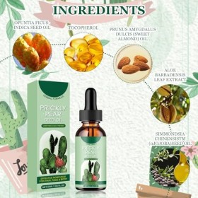 MINGRUO Prickly Pear-Seed Oil, huile de pépins de figue de barbarie pour le visage, huile de figue de barbarie bio, huile de 