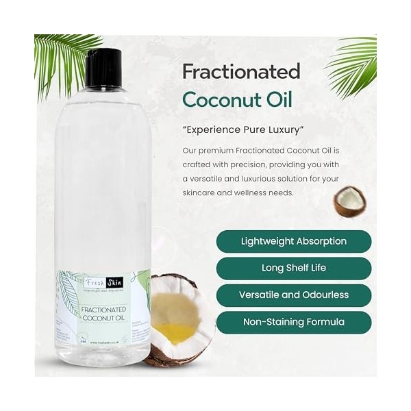 1000 ml Fractionated Huile de noix de coco