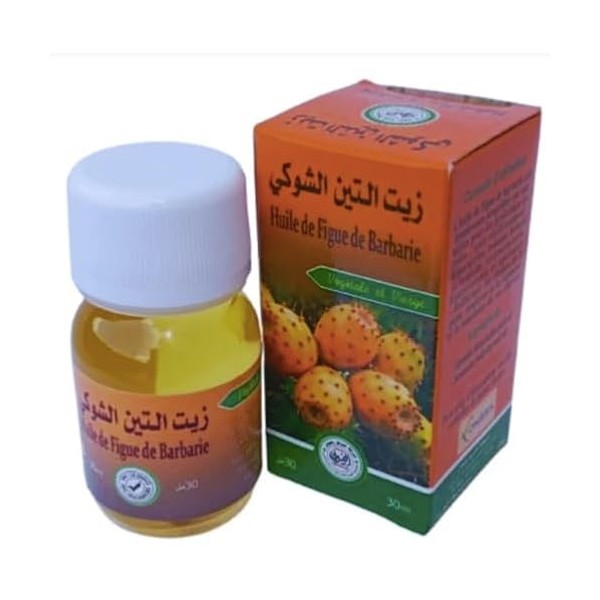 Huile de Figue de Barbarie, macerat huileux sésame/pepin de figue de barbarie 30ml, Anti-Âge et Réparatrice