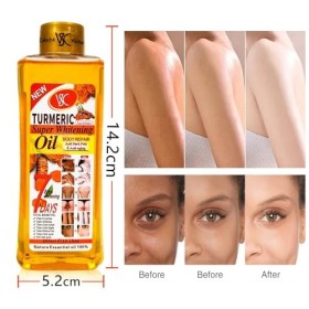 Pemarlis 200ml Huile De Curcuma Soft 7, Soft Huile Corporelle Au Curcuma 7, itamine E Huile Corporelle, Eclaircissant Peau, T