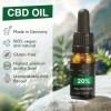 APOLLOCBD - Huile de CBD 20% PREMIUM - Pressée à Froid - Fabriqué en Allemagne | cdb Hemp Oil | Oméga 3-6-9 - Huile CBD certi