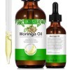 Huile De Moringa Pour La Croissance De La Peau Et Des Cheveux - 2,02 Oz Huile De Moringa 100% Pure Et Naturelle - Peau Sèche,