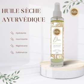 Huile sèche Ayurvédique 100% Naturelle - Visage, corps & cheveux - Hydratante, nourrissante & sublimatrice - 100mL