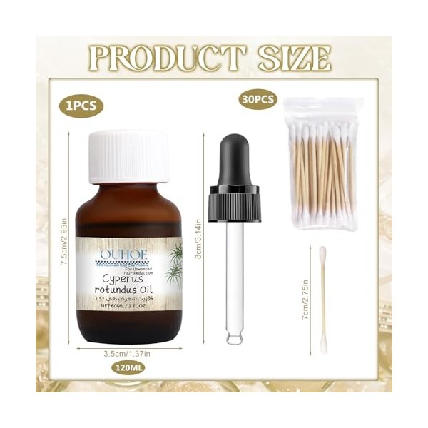 Huile de Cyperus Rotundus, huile de Cyperus Rotundus pour lépilation, huile naturelle de Cyperus Rotundus, huiles essentiell