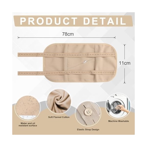 Kit de Paquet Dhuile de Ricin Biologique Réutilisable, Paquet Dhuile de Ricin, Enveloppe de Compression en Coton pour Utili