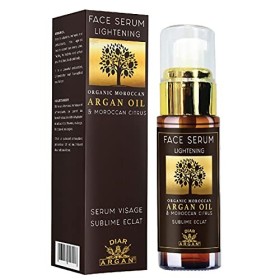 Soin visage sublime Eclat, a base dHuile DArgan 100% Naturelle Bio, et extrait de citron, Origine Maroc, 30 ml