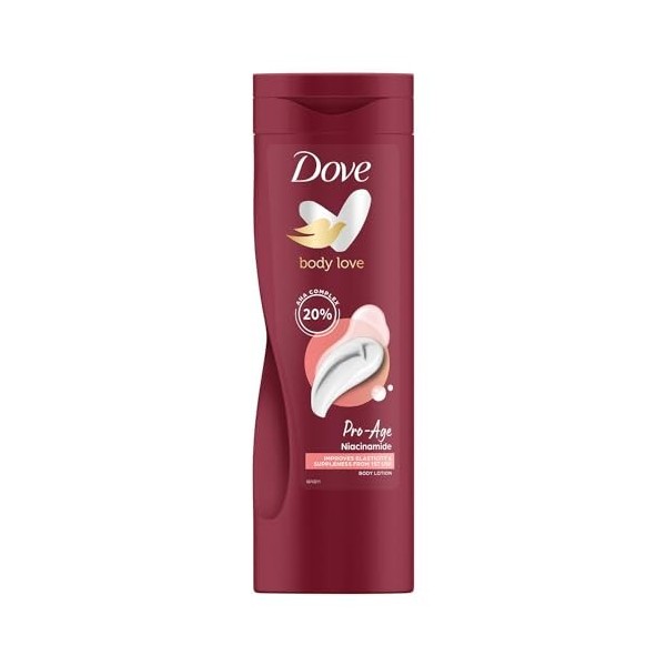 TUHIMO Dove Nourishing Body Care Pro Age Lotion pour le corps 400 ml lot de 3 
