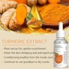 Eazerom 02 Huile Corporelle de Curcuma,30ml Huile De Curcuma,éclaircit Le Teint De La Peau Huile De Massage Au Curcuma Essenc