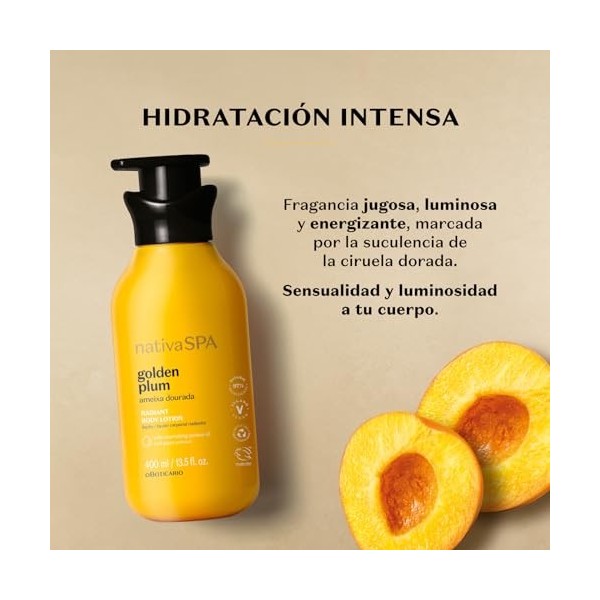 Nativa Spa Lotion hydratante pour le corps Golden Plum, 400 ml, O Boticário