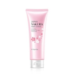 Vawolecy Sakura Lotion pour le corps, Lotion pour le corps non grasse à la fleur de cerisier hydrate