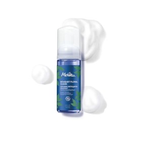 Melvita, Mousse nettoyante douce et naturelle, texture légère et aérienne, parfum floral envoûtant, respectueuse de lenviron