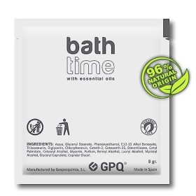GPQ - Lait Corporel BATH TIME | 400 Unités x 8 Gr | 96% dOrigine Naturelle | Soins avec Nutriments pour la Peau, Sans Parabè