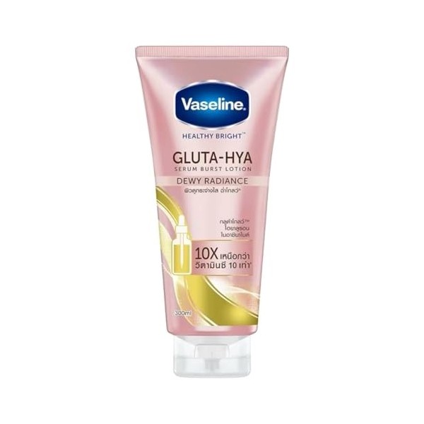 Vaseline Gluta-Hya Dewy Radiance Lotion pour le visage et le corps | Donne une peau plus lumineuse | Hydratant infusé de glut