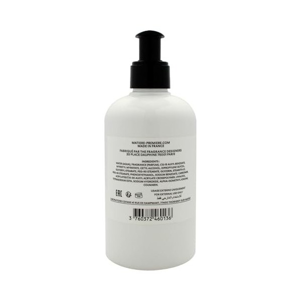 Hand and Body Lotion - Parisian Musc by Matiere Premiere for Unisex - 10.14 oz Body Lotion