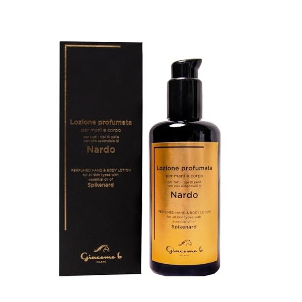 Lotion Corps Légère Antisudorifique – Crème Corps Parfumée et Crème Mains Hydratante avec Huile Essentielle de Nard et Thé Ve