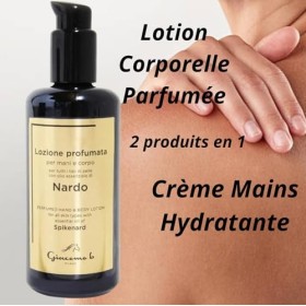 Lotion Corps Légère Antisudorifique – Crème Corps Parfumée et Crème Mains Hydratante avec Huile Essentielle de Nard et Thé Ve