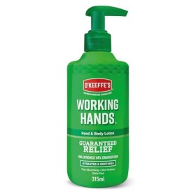OKeeffes Working Hands Lotion pour les mains et le corps, 315 ml – Convient aux peaux sensibles | Hydrate, restaure et soul