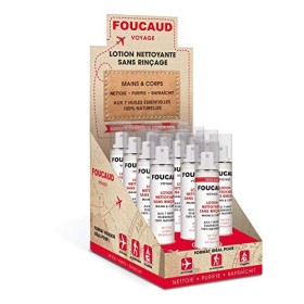 FOUCAUD Friction Voyage Lotion Nettoyante PURIFIANTE sans Rinçage pour Mains/Corps - Vaporisateur 50 ml - lot de 13