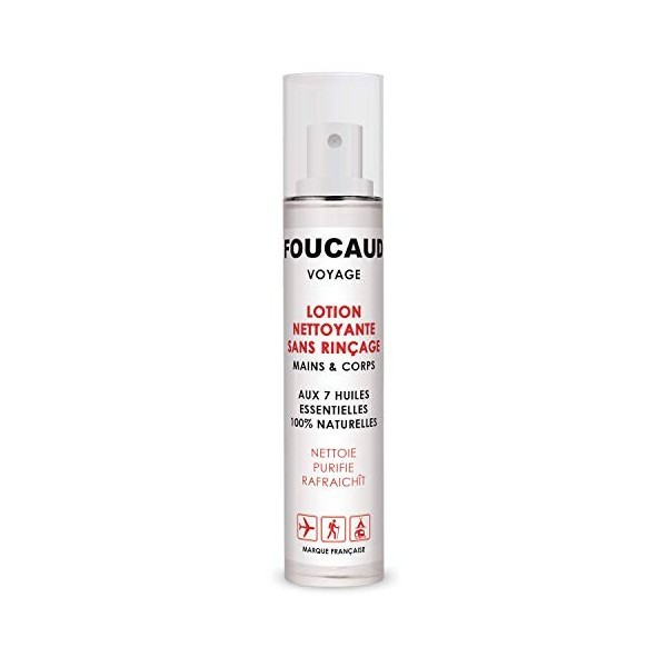 FOUCAUD Friction Voyage Lotion Nettoyante PURIFIANTE sans Rinçage pour Mains/Corps - Vaporisateur 50 ml - lot de 13