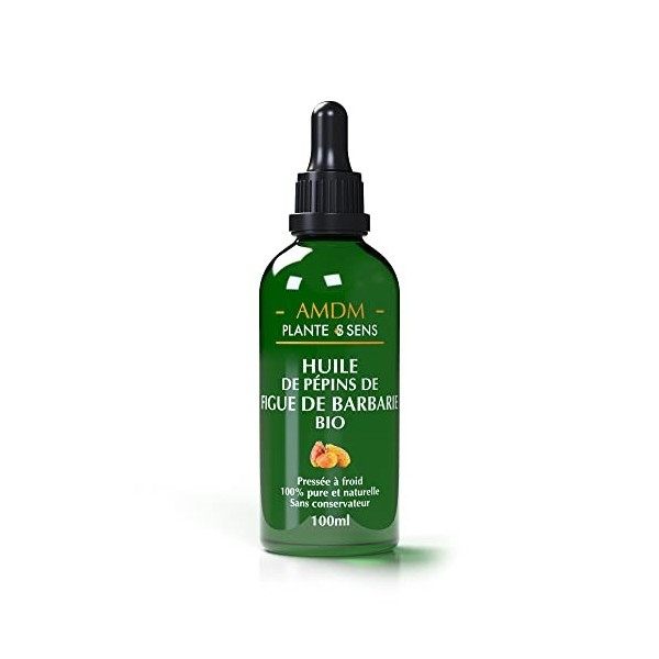 Huile de pépins de figue de barbarie 30ml + 5ml offert - bio, naturelle et végane, riche en vitamines et antioxydants pour un...