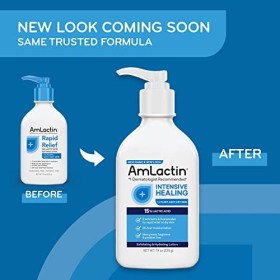 AmLactin Rapid Relief Restoring Lotion + Ceramides Twin Pack, 2 7.9 Ounce Bottles, Paraben Free