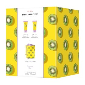Breakfast Lovers Set - Kiwi by Pupa Milano for Women - 3 Pc 6.76oz Shower Milk, 6.76oz Body Lotion, Purse