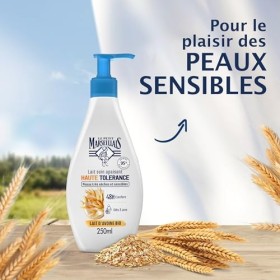 Le Petit Marseillais | Lait Soin Apaisant Haute Tolérance Lait dAvoine Bio flacon-pompe de 250 ml – Lait corps pour peaux 