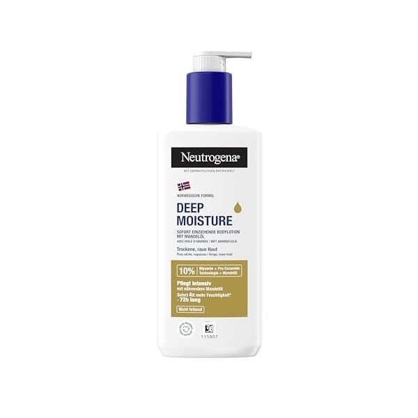 Neutrogena Lotion corporelle Deep Moisture pour peaux sèches 250 ml