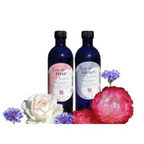 TERRE DE ROSE - Eau de bleuet 100ml avec pompe - produits artisanaux français - made in France - cosmétiques naturelles - 100