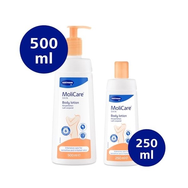 MoliCare Skin - Lait Corporel Hydratant Pour Peaux Sèches et Sensibles - pH Neutre à la Peau - 250 ml