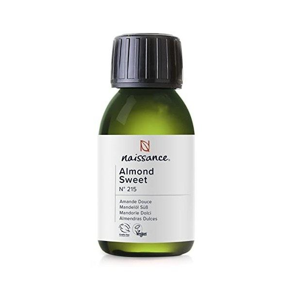 Naissance Huile D’Amande Douce No. 215 - 500ml - Hydratant Naturelle, Végan, Sans OGM/Odeur - Lubrifiant Pour Massage - Pou H...