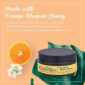 The Naked Bee Orange Blossom Ultra Rich Body Butter Lotion 8oz by The Naked Bee