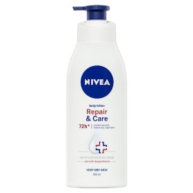 NIVEA Body Repair & Care Lotion corporelle hydratante 72H avec formule fortifiante, crème hydratante fortifiante pour peaux s