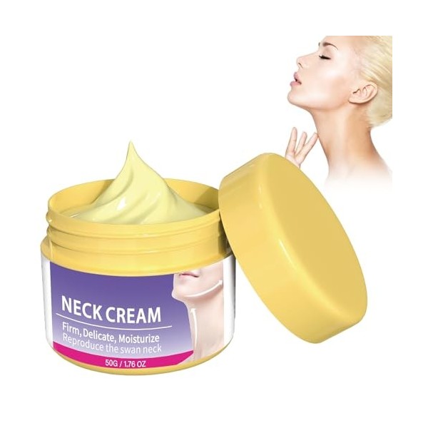 Eazerom 04 CrèMe Pour Le Cou,50g Crème Raffermissante Cou et Décolleté,Anti Ride Crème Pour le Cou Raffermissante,Lift Neck &