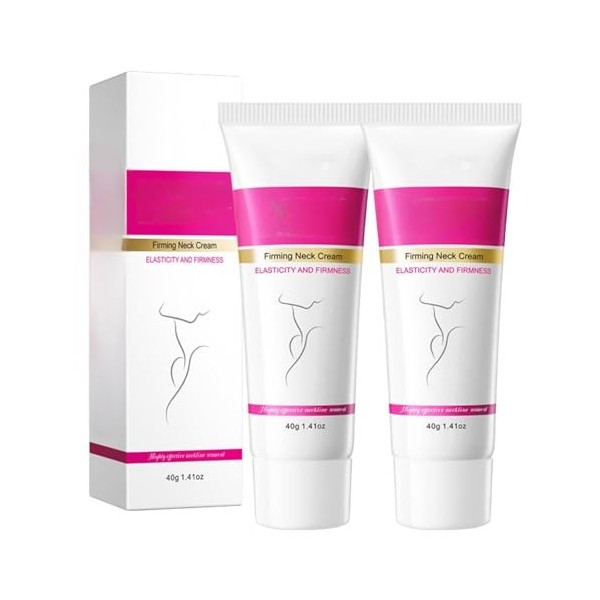 Crème Pour le Cou 40g*2, Neck Firming Cream, Crème Pour Le Cou Raffermissante, Crème Raffermissante Pour Peau Flasque, Ridule