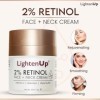 LightenUp Anti Aging 2% Retinol Face & Neck Cream - 1 Fl oz / 30 ml - With Vitamin C, Allantoin & Shea Butter