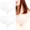 WHYCNJL 2 Pièces Patch Silicone Visage Anti Ride Réutilisable,Coussinets Anti-rides pour la Poitrine, Patchs Anti-Rides Décol