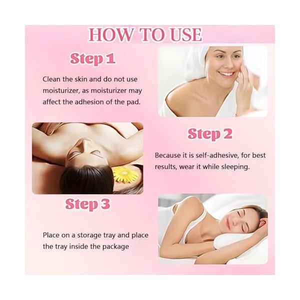 WHYCNJL 2 Pièces Patch Silicone Visage Anti Ride Réutilisable,Coussinets Anti-rides pour la Poitrine, Patchs Anti-Rides Décol