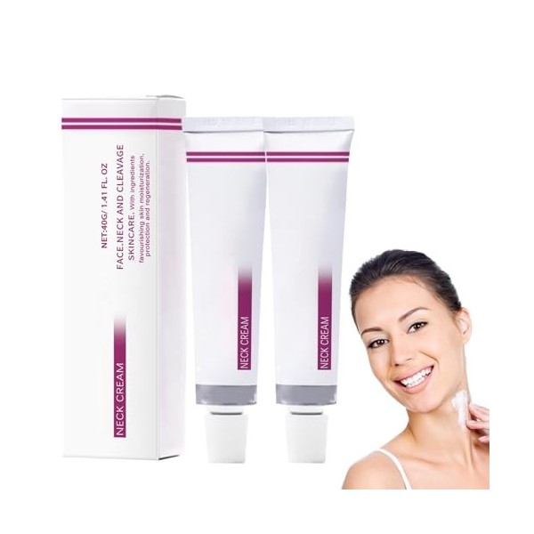 Crème Pour le Cou 40g, Neck Firming Cream, Crème Pour Le Cou Raffermissante, Crème Raffermissante Pour Peau Flasque, Ridules,