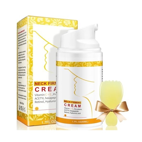 Crème raffermissante raffermissante pour le cou