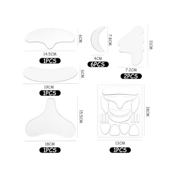 Paquet De 27 Pansements Anti-Rides En Silicone, Pansements Anti-Rides, Pansements De Soins De La Peau, Produits De Soins De L
