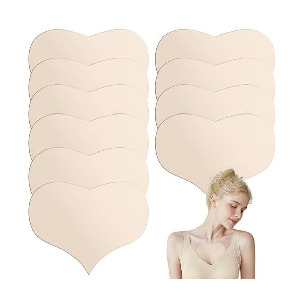PANSYFEN 10 Morceaux Soins Pour Le Cou et Le Décolleté Patch Anti Rides Visage Ascenseur Et Ferme Convient Aux Femmes Et Aux 
