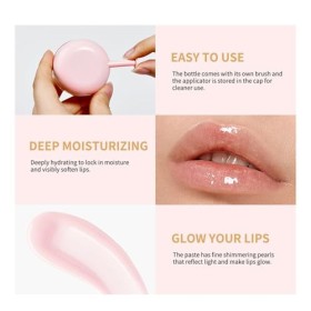 Baume à lèvres teinté - Masque à lèvres de nuit - Traitement des lèvres sèches et craquelées - Soin des lèvres naturel - Nour