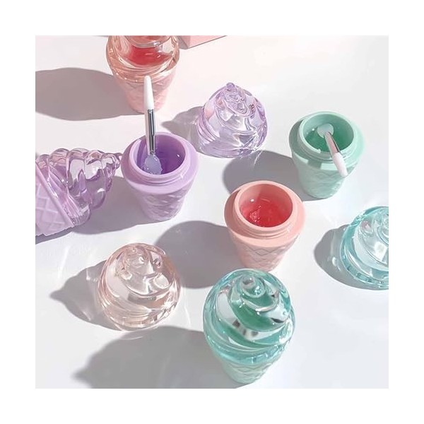 Baumes à lèvres Set,Hydratant,Nourrissant,Teinté,Brillant,Naturel Végétalien Formule Longue Durée Lip Mask Care Day Night Rep